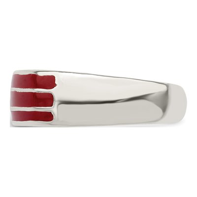 Sterling Silver Enameled Flag Toe Ring – view 5