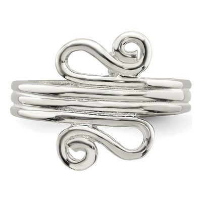 Sterling Silver Scroll Toe Ring – view 6