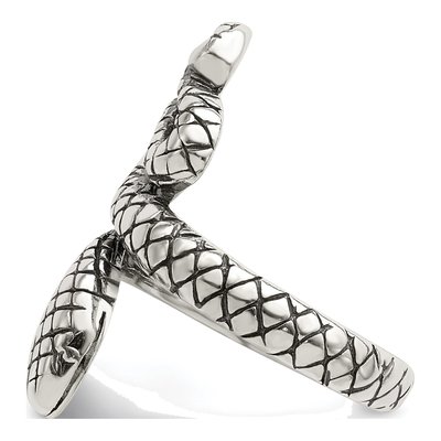 Sterling Silver Antiqued Snake Toe Ring – view 5