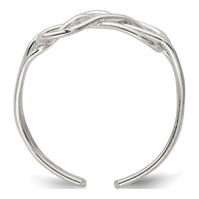 Sterling Silver Woven Toe Ring – view 3