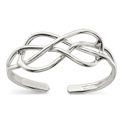 Sterling Silver Woven Toe Ring