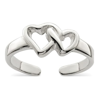 Sterling Silver Heart Toe Ring