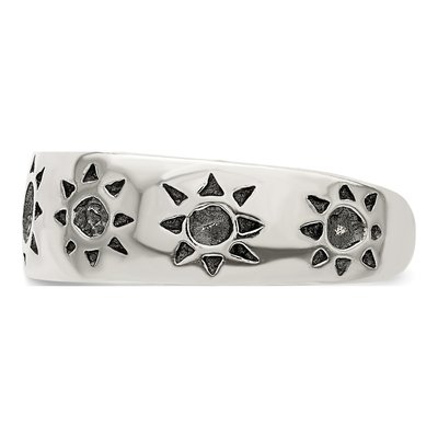 Sterling Silver Antiqued Sun Toe Ring – view 5