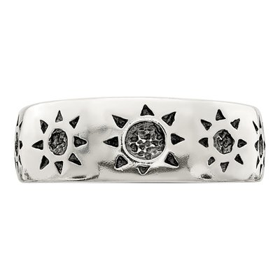 Sterling Silver Antiqued Sun Toe Ring – view 6