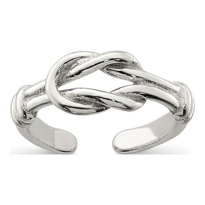 Sterling Silver Love Knot Toe Ring