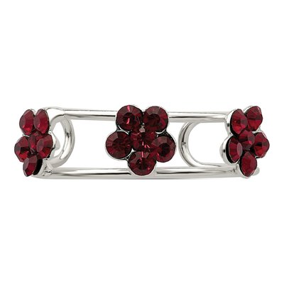 Sterling Silver Crystal Floral Toe Ring – view 6