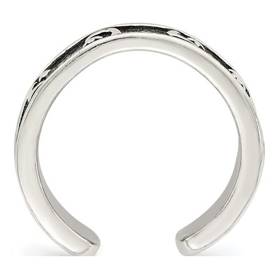 Sterling Silver Moon Star Toe Ring – view 3