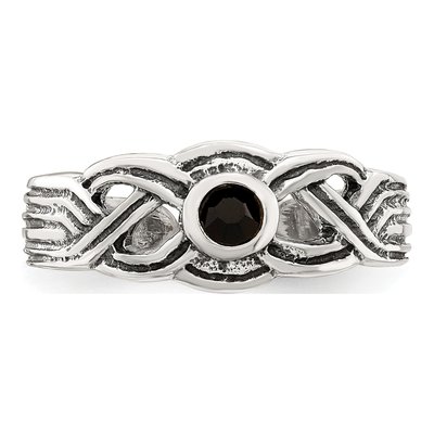 Sterling Silver CZ Toe Ring – view 6
