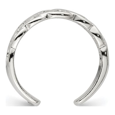 Sterling Silver Celtic Weave Toe Ring – view 3