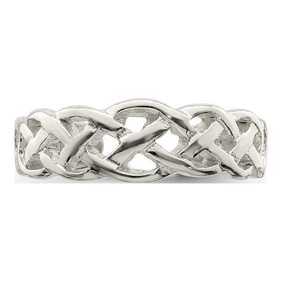 Sterling Silver Celtic Weave Toe Ring – view 6