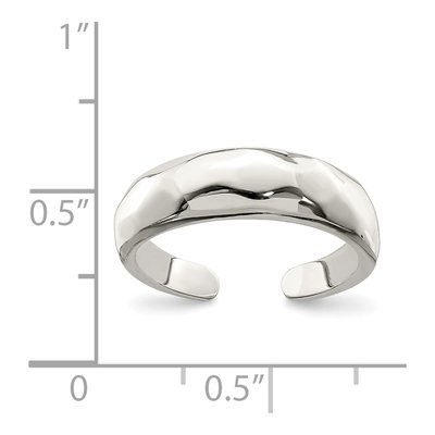 Sterling Silver Domed Toe Ring – view 4