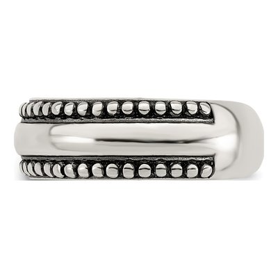 Sterling Silver Antiqued Beaded Toe Ring – view 5