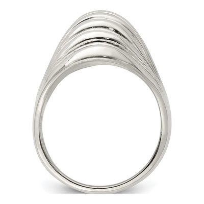 Sterling Silver Domed Ring – view 2