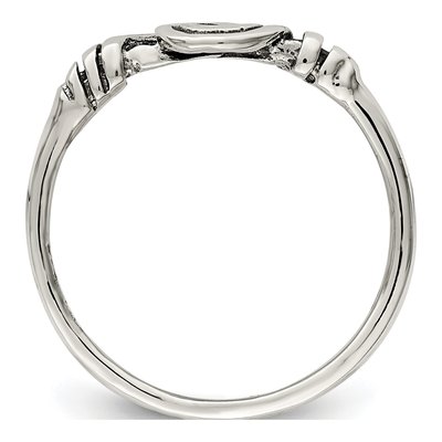 Sterling Silver Antiqued Swirl Ring – view 3