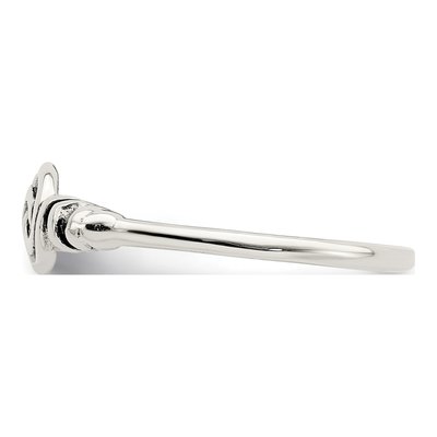 Sterling Silver Antiqued Swirl Ring – view 5