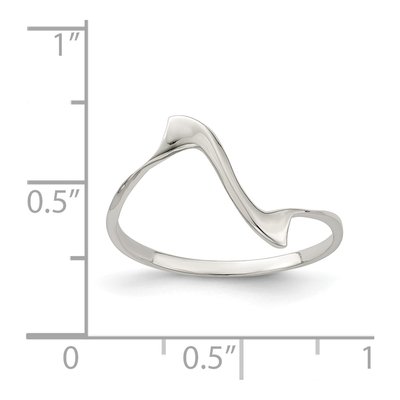Sterling Silver Wavy Ring – view 4