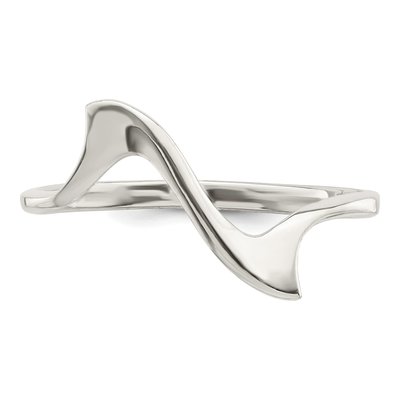 Sterling Silver Wavy Ring – view 6