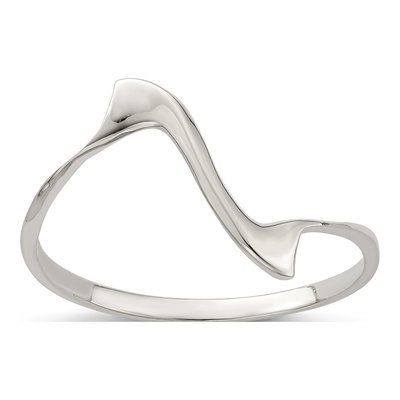 Sterling Silver Wavy Ring