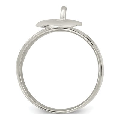 Sterling Silver Dangle Lock Ring – view 3