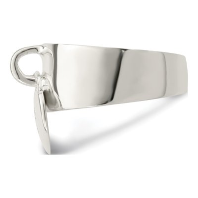 Sterling Silver Dangle Lock Ring – view 5