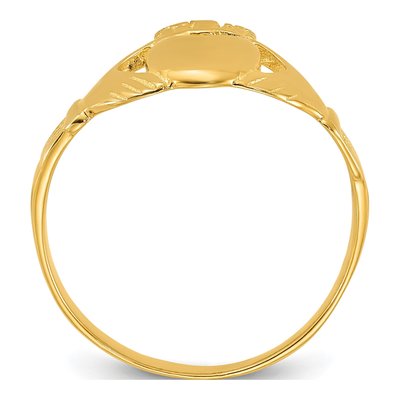 Gold-Plated Sterling Silver Claddagh Ring – view 3