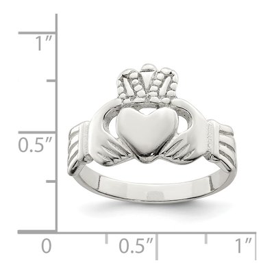 Sterling Silver Claddagh Ring – view 4