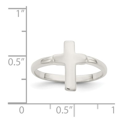 Sterling Silver Cross Ring – view 4