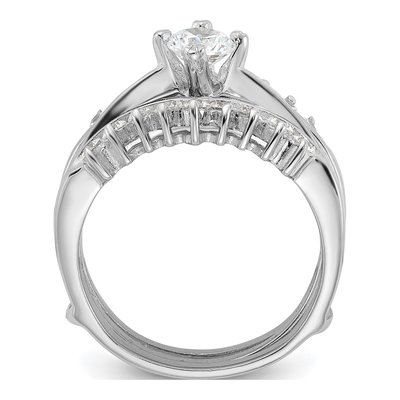 Sterling Silver CZ Ring Set – view 3