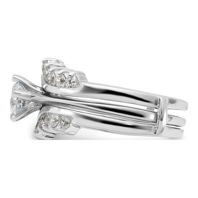 Sterling Silver CZ Ring Set – view 4
