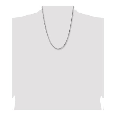 Sterling Silver 4mm Diamond-Cut Domed Curb Chain – view 4