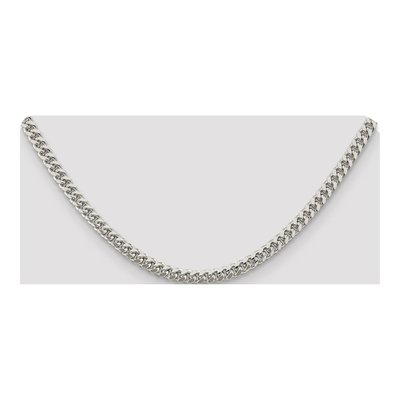 Sterling Silver 5mm Diamond-Cut Domed Curb Chain – view 4