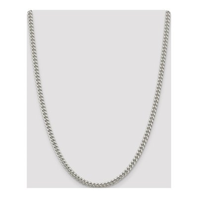 Sterling Silver 5mm Diamond-Cut Domed Curb Chain – view 4