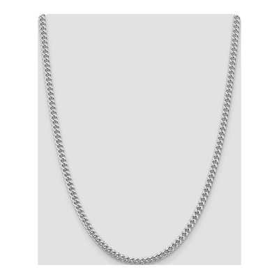 Sterling Silver 5mm Diamond-Cut Domed Curb Chain – view 4