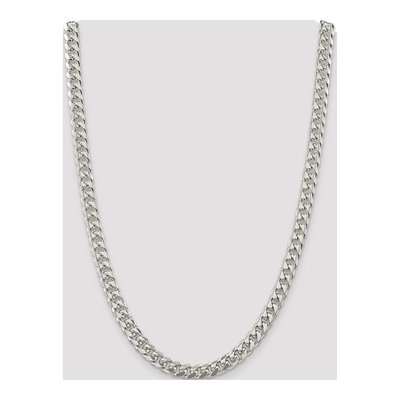 Sterling Silver 8.5mm Diamond-Cut Domed Curb Chain – view 4