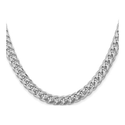 Sterling Silver 8.5mm Diamond-Cut Domed Curb Chain – view 3