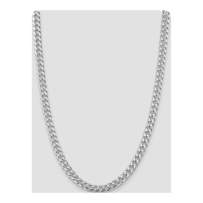 Sterling Silver 8.5mm Diamond-Cut Domed Curb Chain – view 4