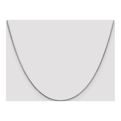 Sterling Silver 1mm Round Franco Chain – view 4
