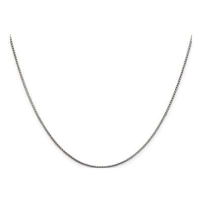 Sterling Silver 1mm Round Franco Chain – view 2