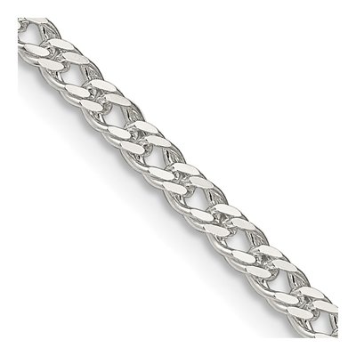 Sterling Silver 3.3mm Rambo Open Link Chain