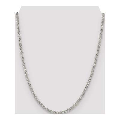 Sterling Silver 3.3mm Rambo Open Link Chain – view 4