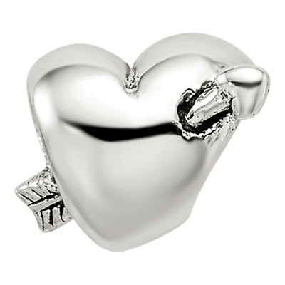 Sterling Silver Kids Heart Bead – view 5