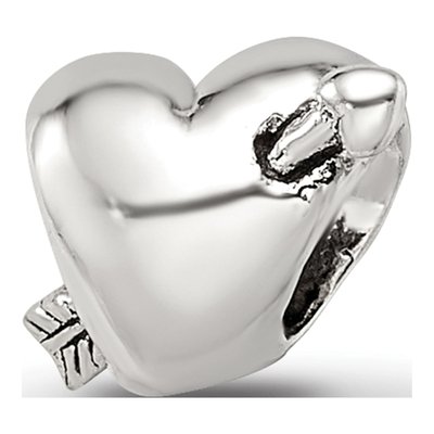 Sterling Silver Kids Heart Bead
