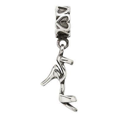 Sterling Silver High Heel Shoe Dangle Bead – view 6