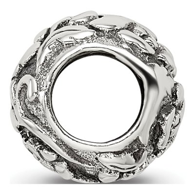 Sterling Silver Floral Bead – view 4