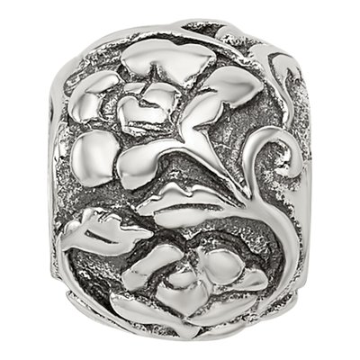 Sterling Silver Floral Bead – view 5
