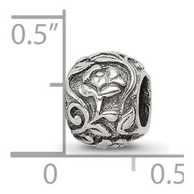 Sterling Silver Floral Bead – view 6