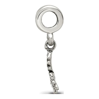 Sterling Silver Holly Leaf Dangle Bead – view 4
