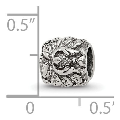 Sterling Silver Floral Bead – view 7