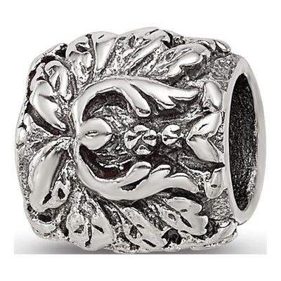 Sterling Silver Floral Bead
