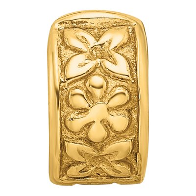 Gold-Plated Sterling Silver Floral Clip Bead – view 6